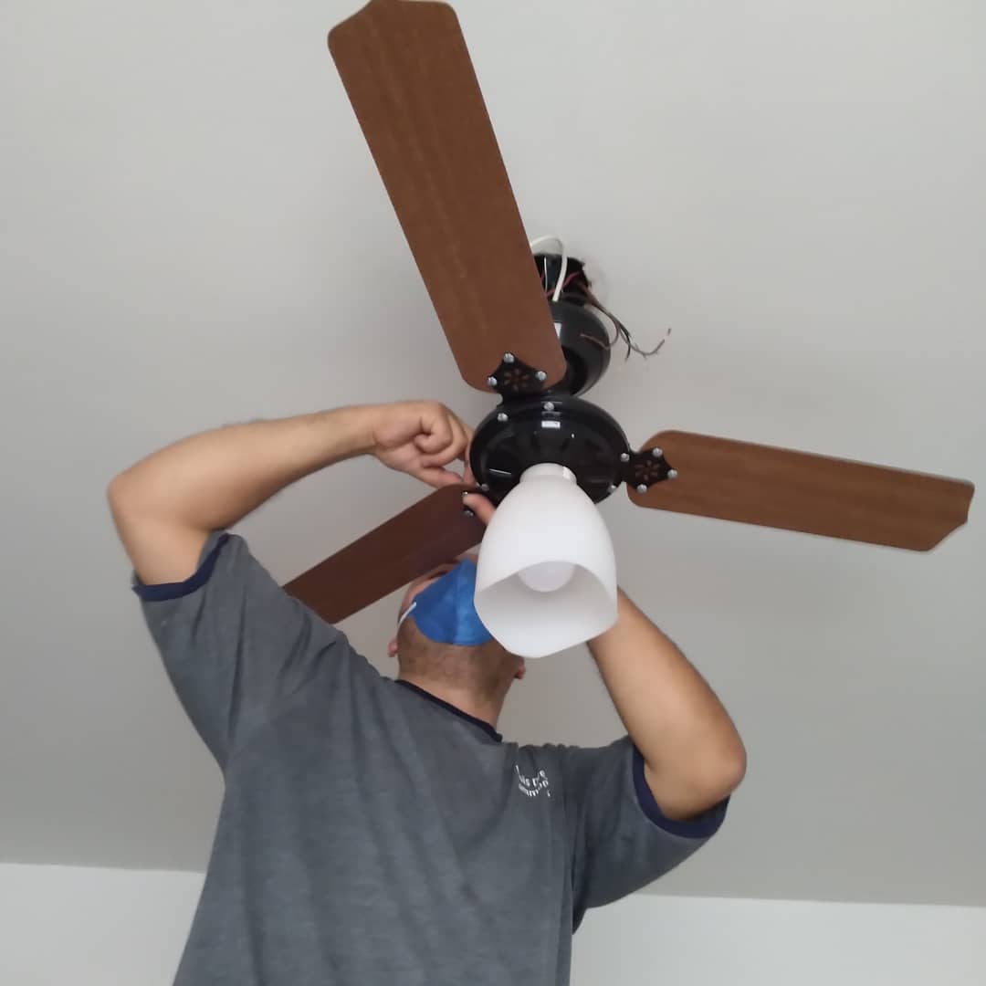 ventilador de teto eletricista em jau